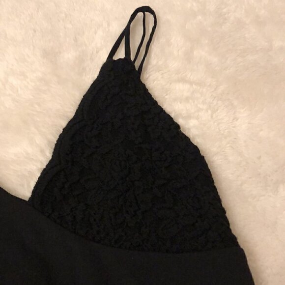 Free People Lower East Side Lace Contrast Mini Dress Size Small - Picture 5 of 14